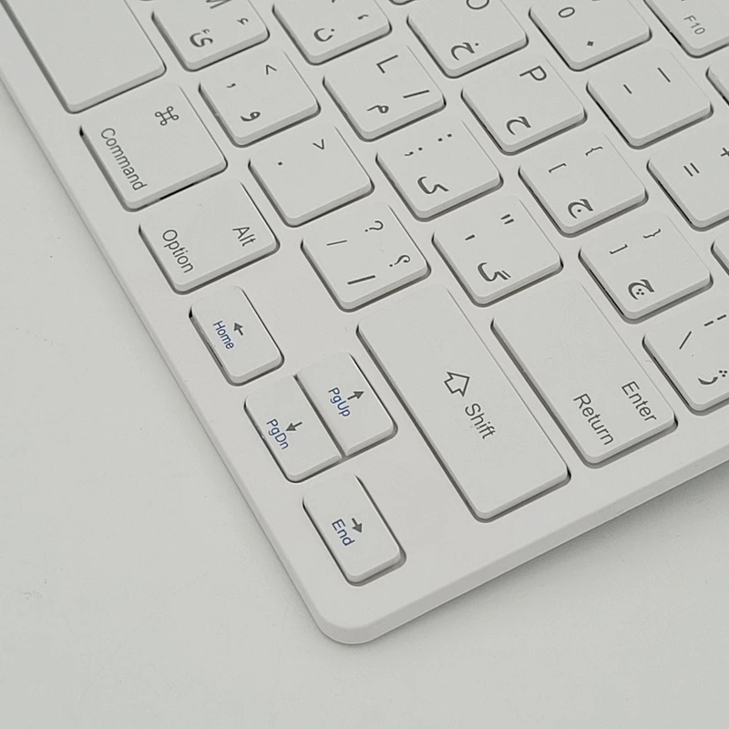 نمای نزدیک کیبورد بی‌سیم ایلون WK802 ⌨️ با کلیدهای نرم و کم‌صدا ⚡ برای تایپ راحت و سریع
