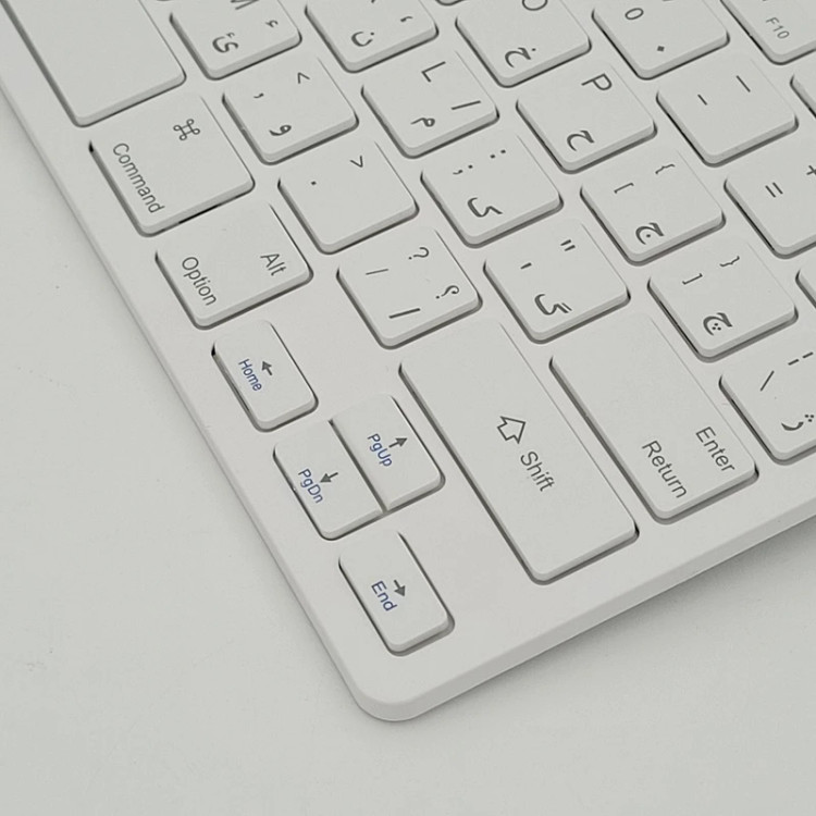 نمای نزدیک کیبورد بیسیم ایلون WK802 ⌨️ با کلیدهای نرم و کمصدا ⚡ برای تایپ راحت و سریع