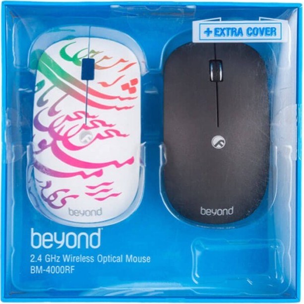 بسته‌بندی ماوس بیاند BM-4000RF 🖱️ به همراه قاب محافظ 🎒 با محتویات کامل