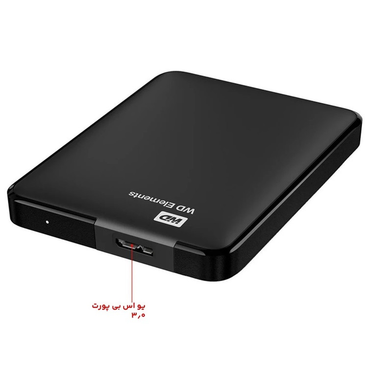 نمای داخلی باکس هارد ELEMENTS 💽 با هارد HDD/SSD ۲.۵ اینچ نصب شده 🔧 و قابل مشاهده از بدنه مقاوم
