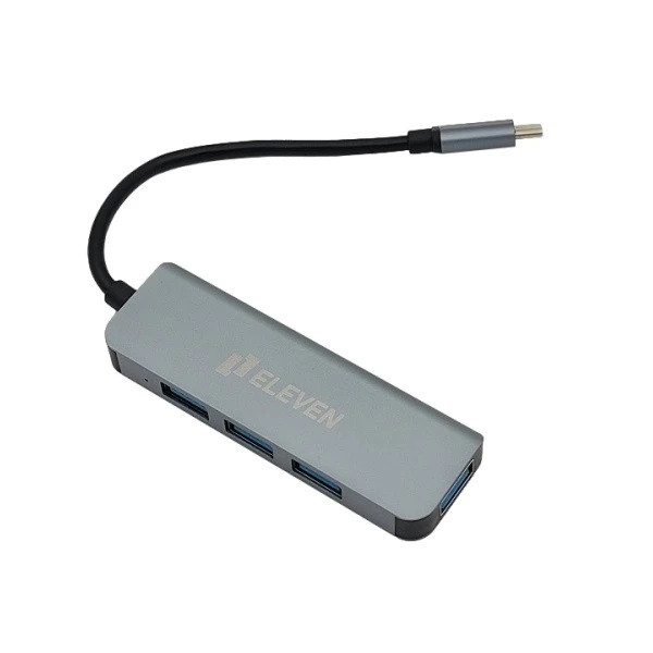 نمای نزدیک هاب ایلون H801 🔌 با ۴ پورت USB 2.0 🖥️ برای اتصال چند دستگاه همزمان