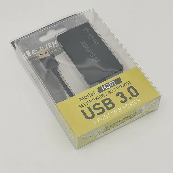 هاب ۴ پورت USB 3.0 ایلون مدل H301 🔌 مناسب اتصال همزمان فلش، هارد اکسترنال، ماوس و کیبورد 💻 با سرعت انتقال داده تا 5Gbps ⚡