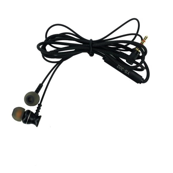 هندزفری سیمی برند Yesplus مدل YS-302 🎧 با کیفیت صدای شفاف 🎵 و میکروفون داخلی 🎤 مناسب موبایل، لپتاپ و تبلت