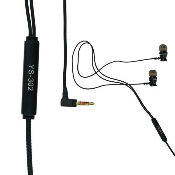 کابل مقاوم و جک ۳.۵ میلیمتری هندزفری Yesplus YS-302 🔌 مناسب اتصال به موبایل، لپتاپ و تبلت 🎧