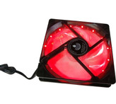 فن چراغدار ۱۲ ولت GREEN سایز ۱۲×۱۲ سانتیمتر 🌬️ با LED داخلی 💡 مناسب خنکسازی کیس کامپیوتر و قطعات الکترونیکی 💻