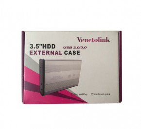 بسته‌بندی باکس هارد ۳.۵ اینچ ونتولینک 📦 با محتویات کامل برای نصب سریع و آسان