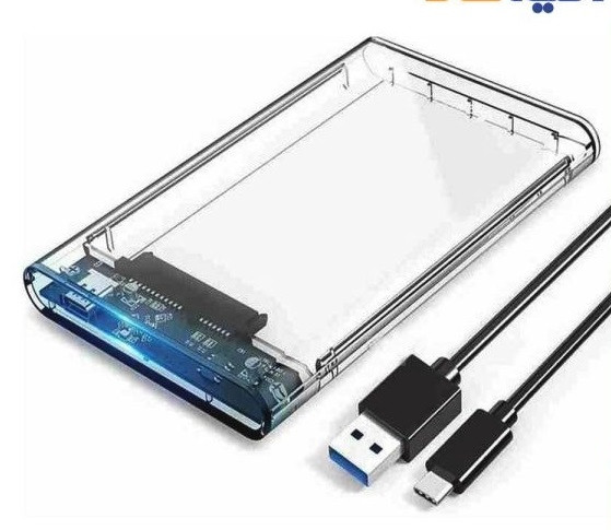باکس هارد Venetolink 💽 با بدنه شفاف و طراحی جمعوجور 💼 مناسب حمل و استفاده رومیزی و همراه لپتاپ