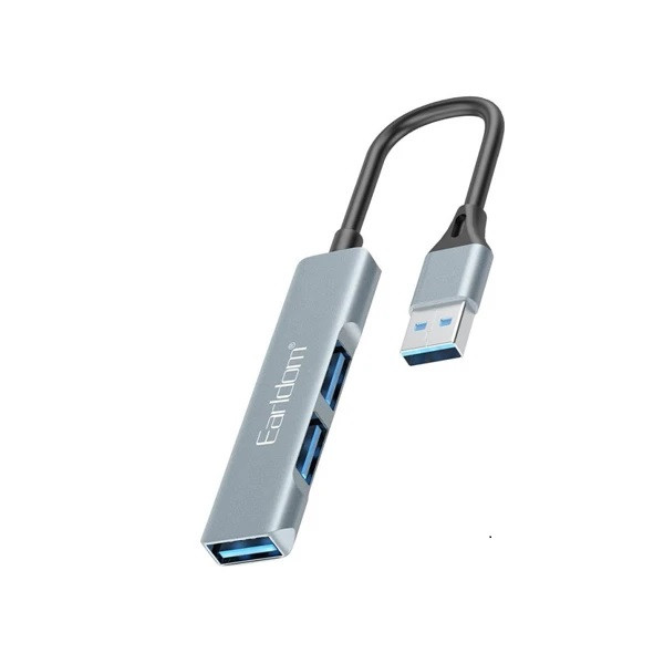 جزئیات پورتهای هاب ایرلدوم HUB09 🔌 با سه ورودی USB 3.0 و کابل اتصال کوتاه و مقاوم