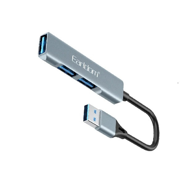 هاب USB 3.0 ایرلدوم HUB09 🔌 متصل به لپتاپ 💻 برای اتصال همزمان چند دستگاه مثل ماوس، فلش و کیبورد