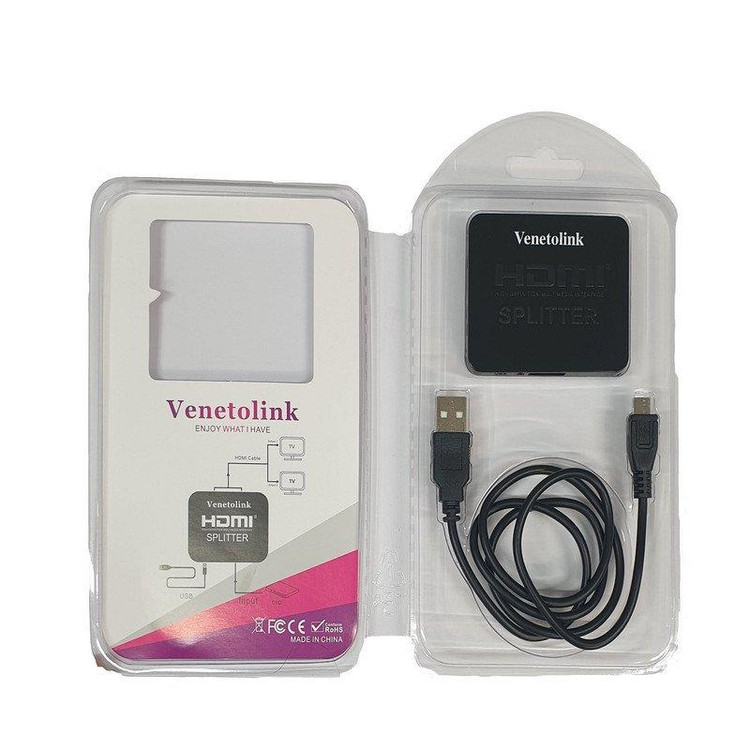اسپلیتر ۱ به ۲ HDMI Ventolink برای اتصال همزمان دو نمایشگر 💻📺