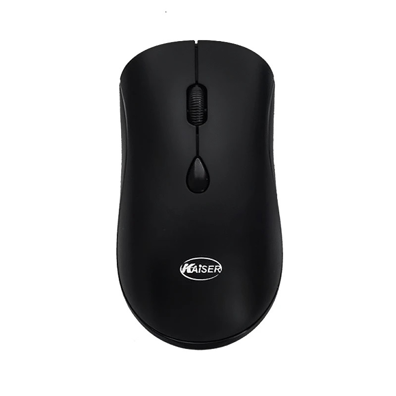 نمای بالایی ماوس بی‌سیم Kaiser مدل K-224 با گیرنده USB کوچک 🔌