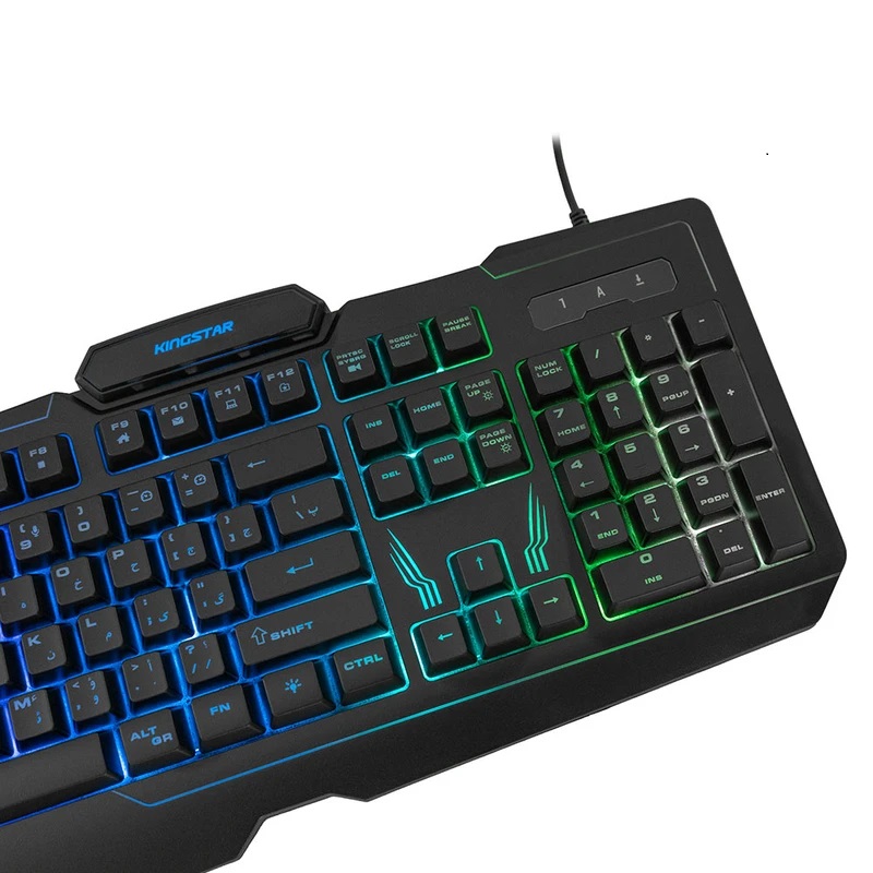 کیبورد گیمینگ Kingstar KB172G با طراحی مکانیکی و کلیدهای مقاوم ⌨️