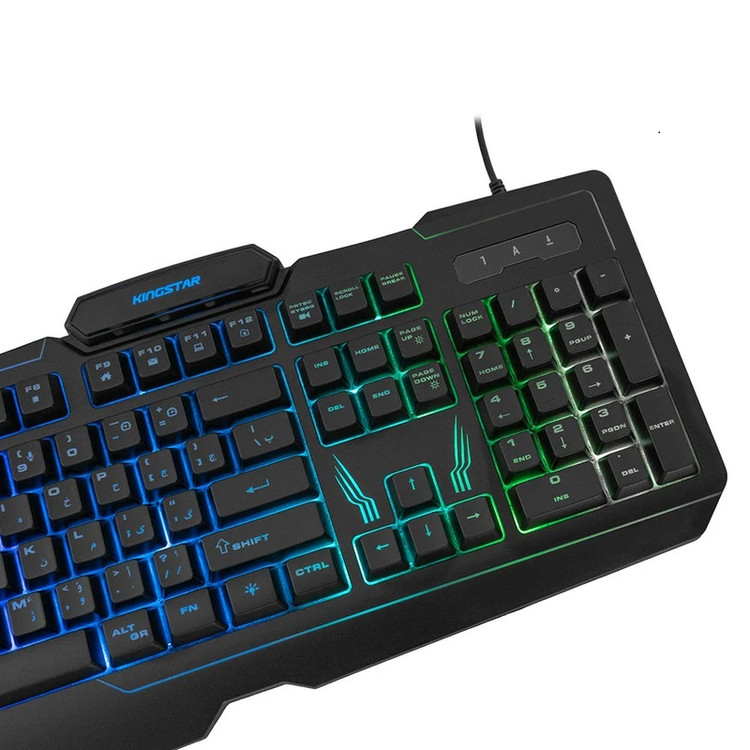 کیبورد گیمینگ Kingstar KB172G با طراحی مکانیکی و کلیدهای مقاوم ⌨️