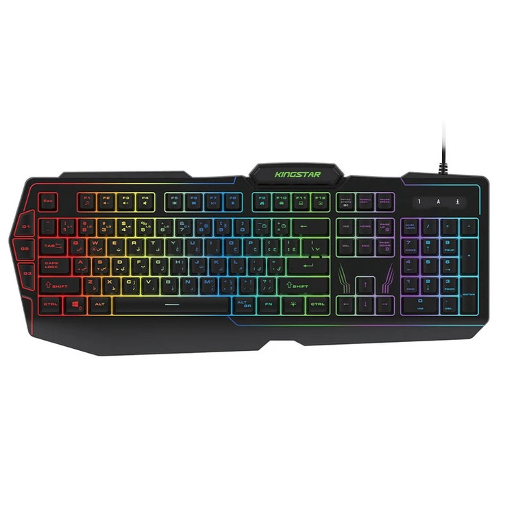 صفحهکلید مخصوص بازی Kingstar KB172G با کابل مقاوم و طراحی ارگونومیک 🎮