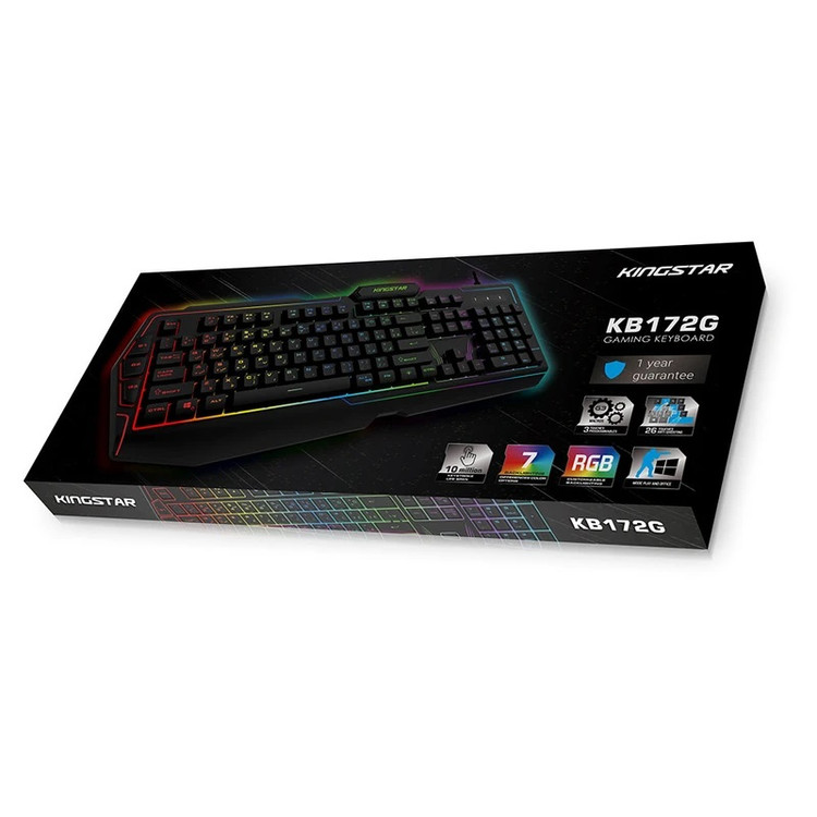 کیبورد حرفهای گیمینگ کینگ استار مدل KB172G مناسب گیمرها و کاربران حرفهای 🖥️