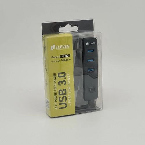 هاب ۴ پورت USB 3.0 ایلون مدل H302 🔌 با طراحی کمحجم و سرعت انتقال بالا ⚡