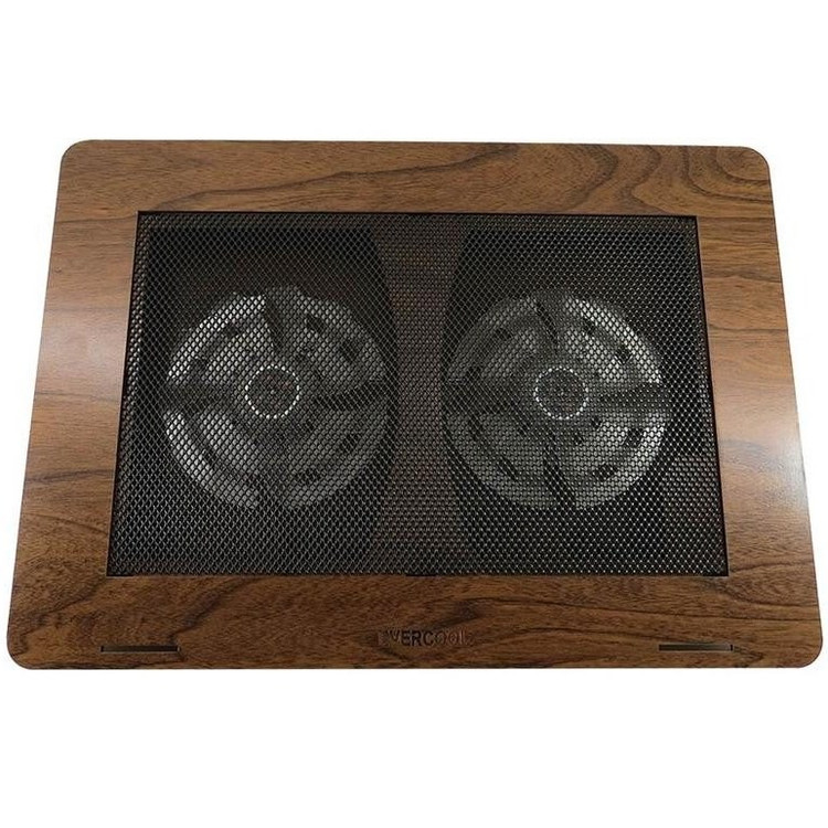 پایه پایه خنککننده ایور کول با زاویه قابل تنظیم و دو فنلپ تاپ ایورکول مدل دو فن ECOL-N99W با طراحی ارگونومیک و خنککنندگی موثر