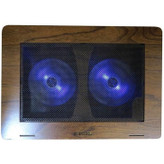 نمای نزدیک فنهای LED آبی پایه خنککننده ECOL-N99W