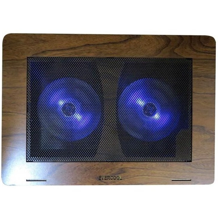 نمای نزدیک فنهای LED آبی پایه خنککننده ECOL-N99W