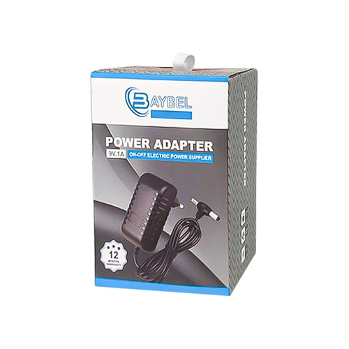 آداپتور برق دو سر 12 ولت 2 آمپر Baybel مدل A-83 مناسب دوربین مداربسته و تجهیزات 12V