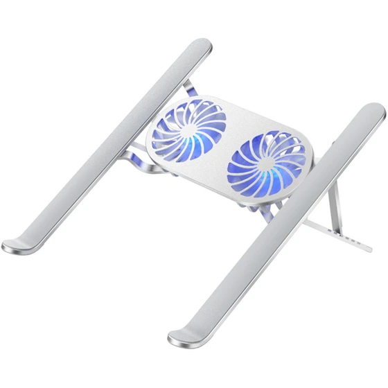 کول پد دو فن چراغ دار مخصوص لپ‌تاپ گیمینگ