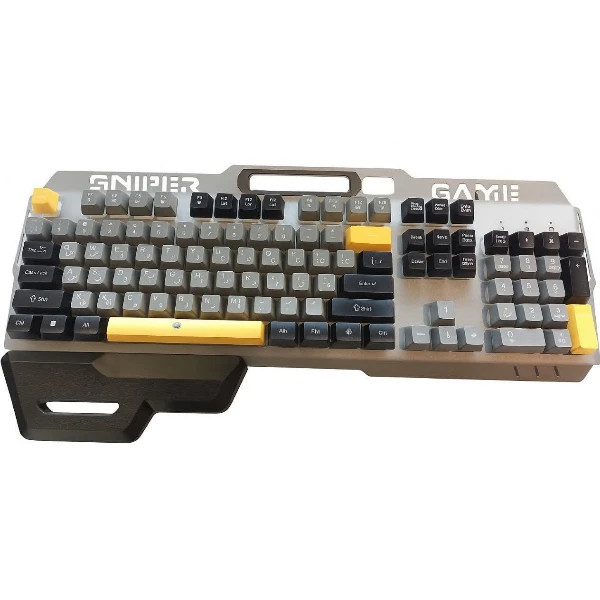 کیبورد Baybel GK-760 با نورپردازی RGB، کلیدهای مکانیکال و طراحی ارگونومیک مناسب تایپ و گیمینگ حرفهای
