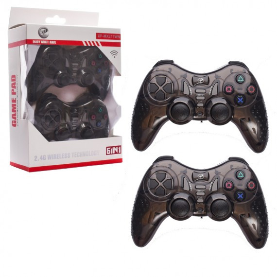 دسته بازی دوبل شوکدار بیسیم XP-MX217WN با طراحی ارگونومیک