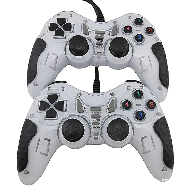 گیم پد USB مدل 606– دسته بازی با سیم ارگونومیک و سازگار با کامپیوتر و لپ‌تاپ