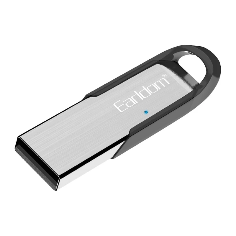 نمای نزدیک دانگل بلوتوث خودرو Earldom M73 🚗 با طراحی جمع‌وجور و اتصال سریع USB 🔹 مناسب گوشی و سیستم صوتی ماشین