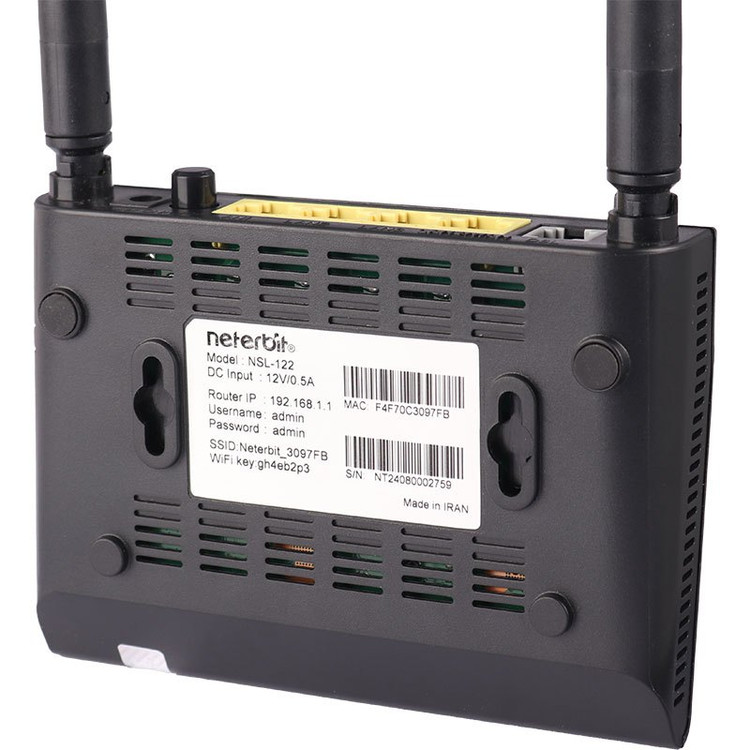 مودم +ADSL2 Netronit NSL-122 💻 اتصال پایدار اینترنت خانگی 📶 مناسب استریم و مرور وب