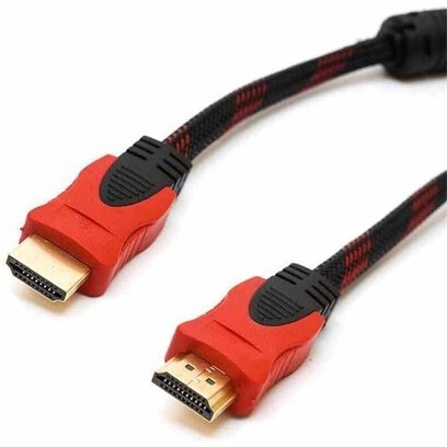 نمای نزدیک کانکتور فلزی HDMI کابل NET x4