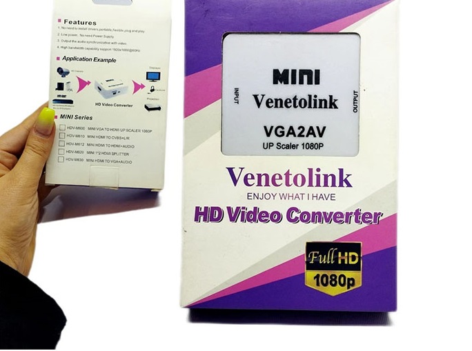 مبدل HDMI به AV ونتو لینک با ورودی HDMI و خروجی RCA