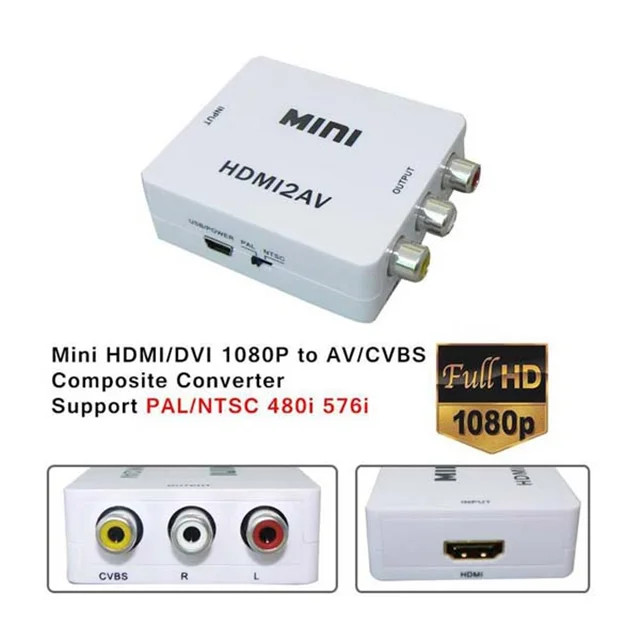 اتصال لپتاپ و کنسول بازی به تلویزیون قدیمی با مبدل HDMI به AV ونتو لینک
