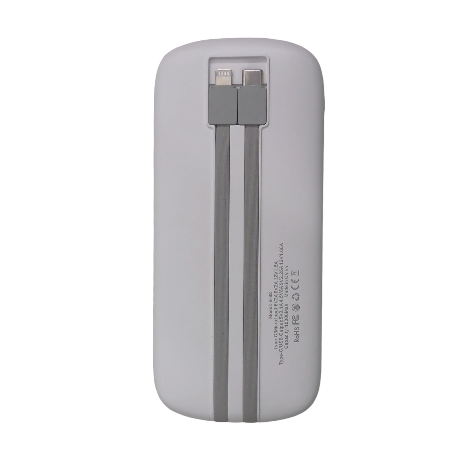 عکس پورت‌های ورودی و خروجی پاوربانک B82