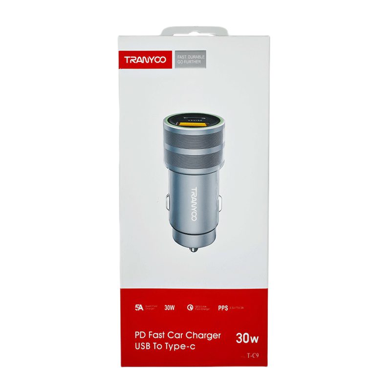 شارژر فندکی ترانیو T-C9 توان 30 وات