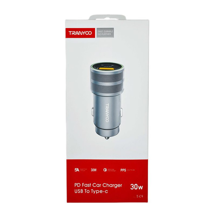 شارژر فندکی ترانیو T-C9 توان 30 وات