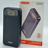 عکس شارژر همراه Sunrise P8 با نمایشگر دیجیتال