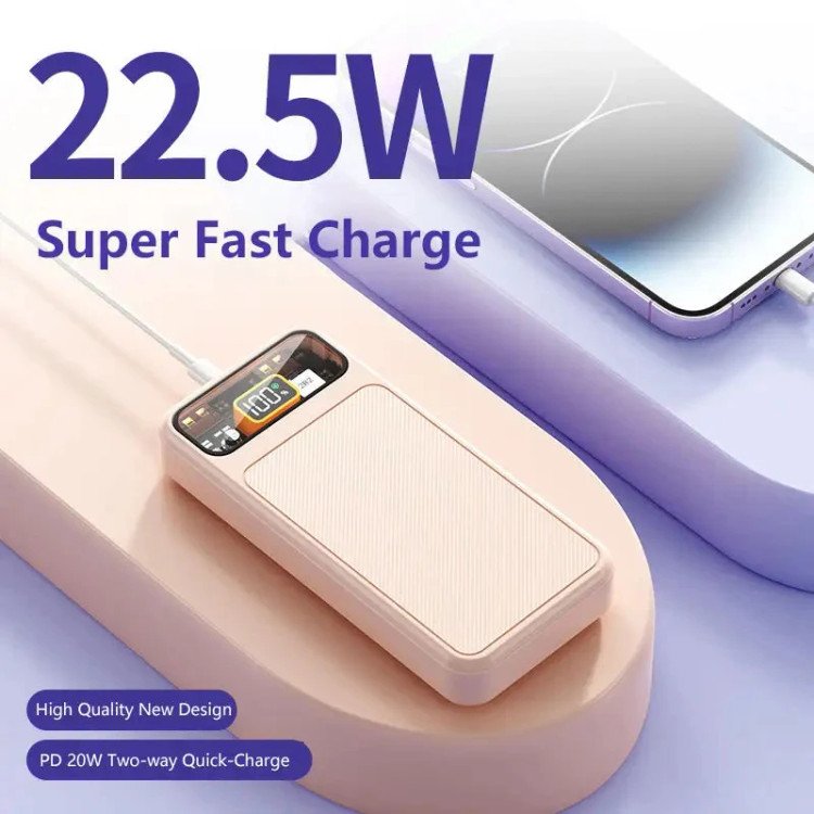 نمای جانبی پاوربانک 20000 سانرایز