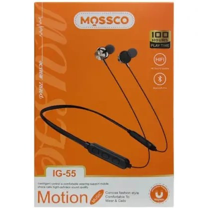 هندزفری بلوتوثی گردنی Moscow IG55 رنگ مشکی