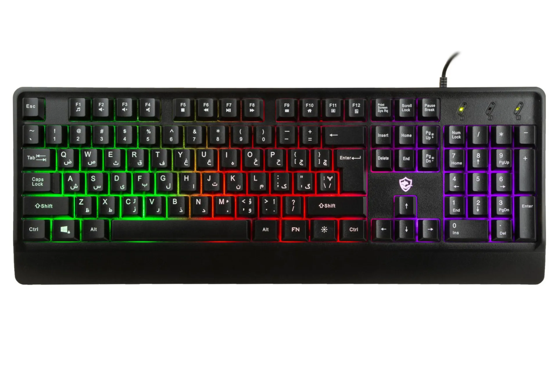 کیبورد BGK-3300 RGB با نورپردازی RGB