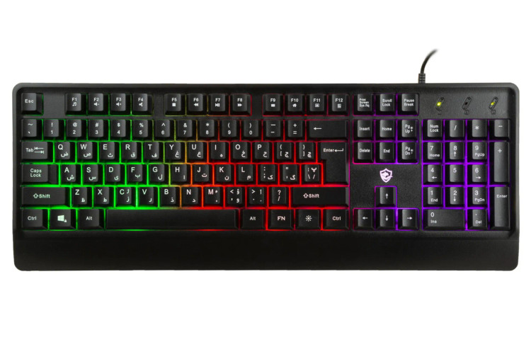 کیبورد BGK-3300 RGB با نورپردازی RGB