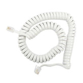 سیم تلفن فنری مسی با سوکت RJ11