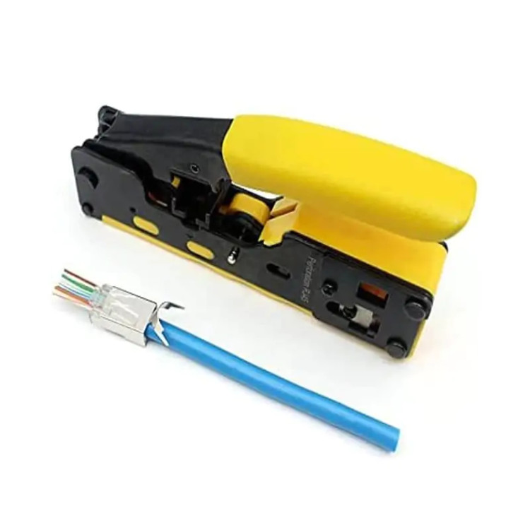 آچار شبکه ته باز HT-718 با دسته نرم و مقاوم