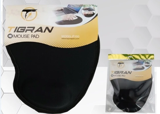 پد موس طبی Tigran P100 با محافظ مچ دست و سطح ضدلغزش