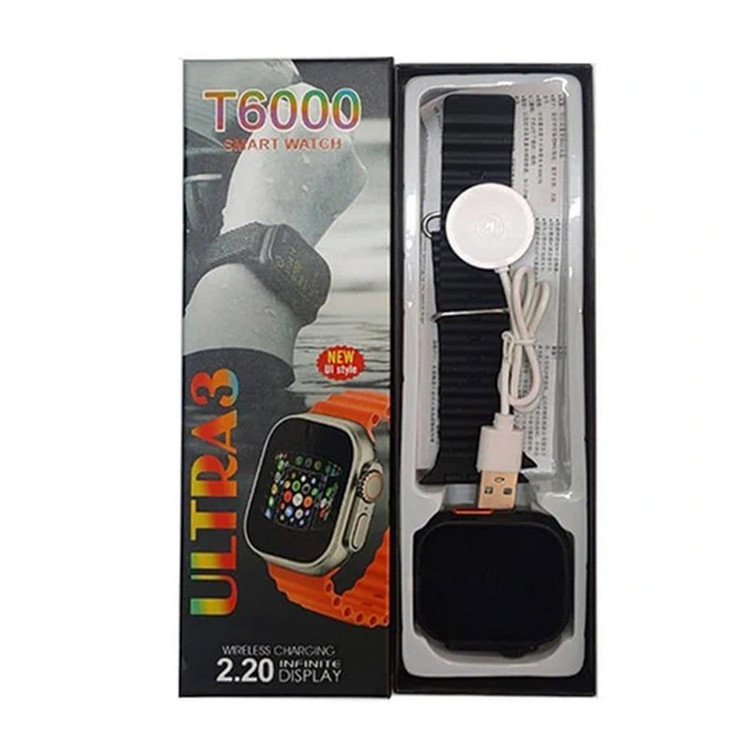 ساعت هوشمند T6000 Ultra3 با قابلیت تماس بلوتوثی