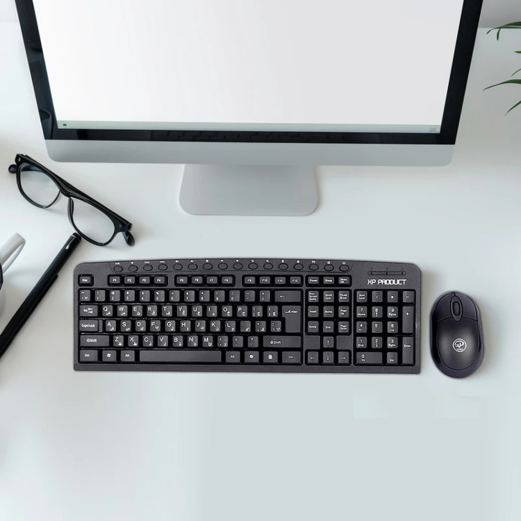 طراحی سبک و اقتصادی ست کیبورد و موس XP-Product