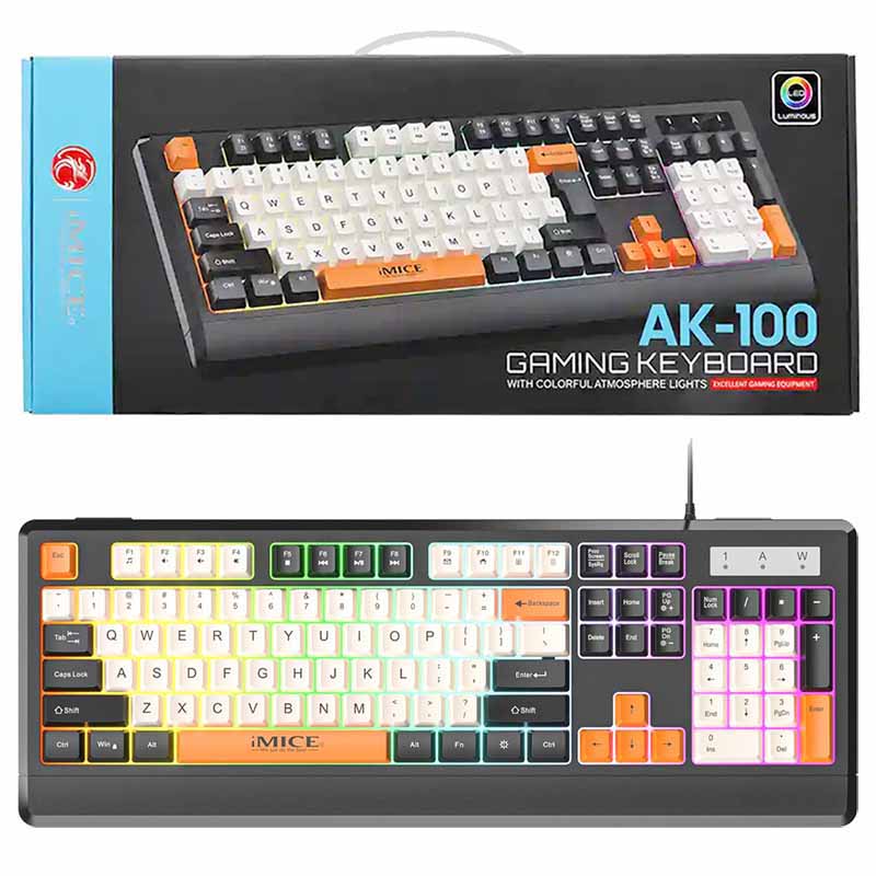 کیبورد سیمی گیمینگ ایمایس مدل iMICE AK-100
