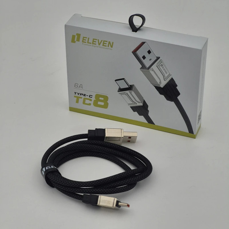 کابل تبدیل USB به USB-C ایلون مدل elevenTC8 طول 1 متر