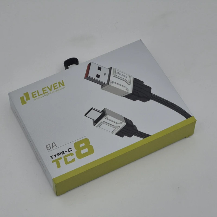 کابل تبدیل USB به USB-C ایلون مدل elevenTC8 طول 1 متر