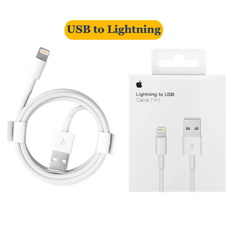 کابل شارژر آیفون USB به Lightning مدل A1480 | طول 1 متر | ساخت ویتنام